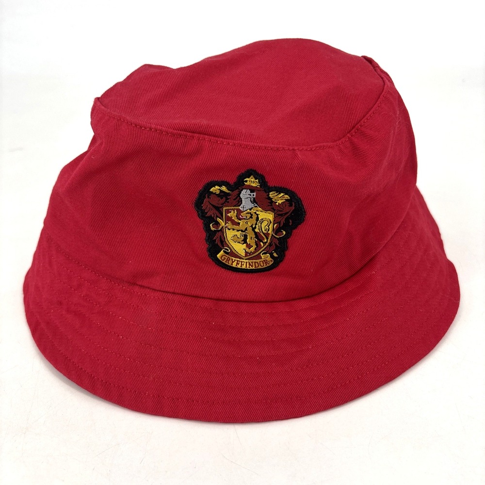 Harry Potter Gryffindor Bucket Hat Red Crest Logo‎ Wizarding World Adult Size